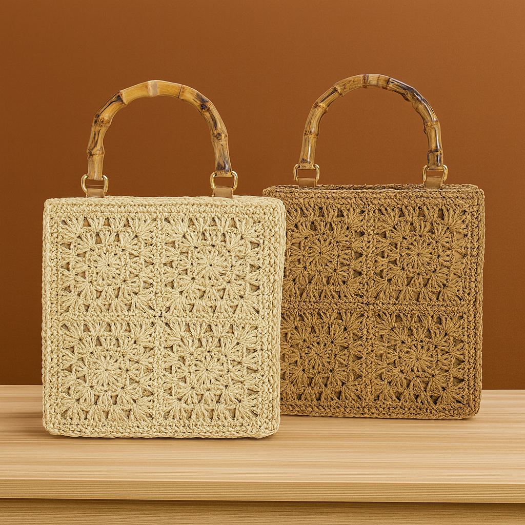 A POINT ETC Bamboo Bag 【IENA LA BOUCLE】 Bamboo Handle Woven Handbag – Solmerea