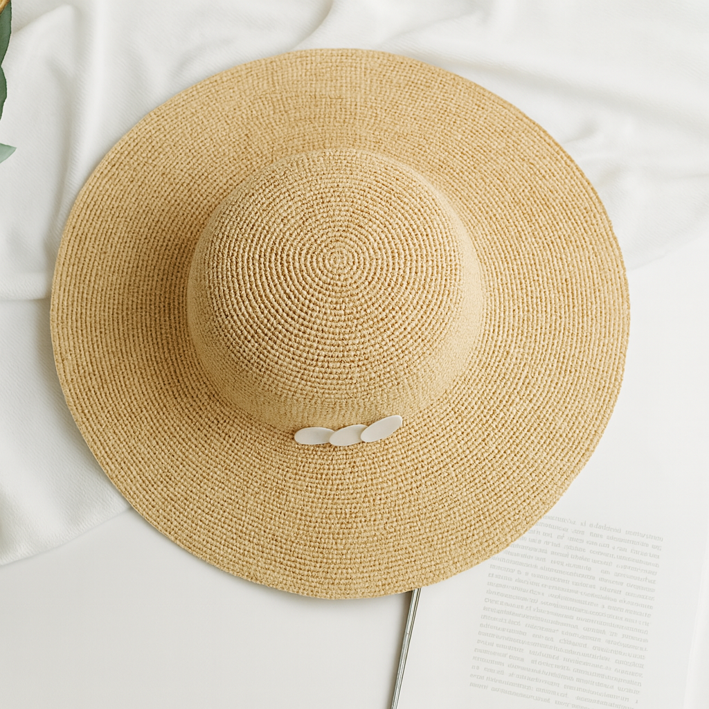 Foldable Raffia Sun Hat