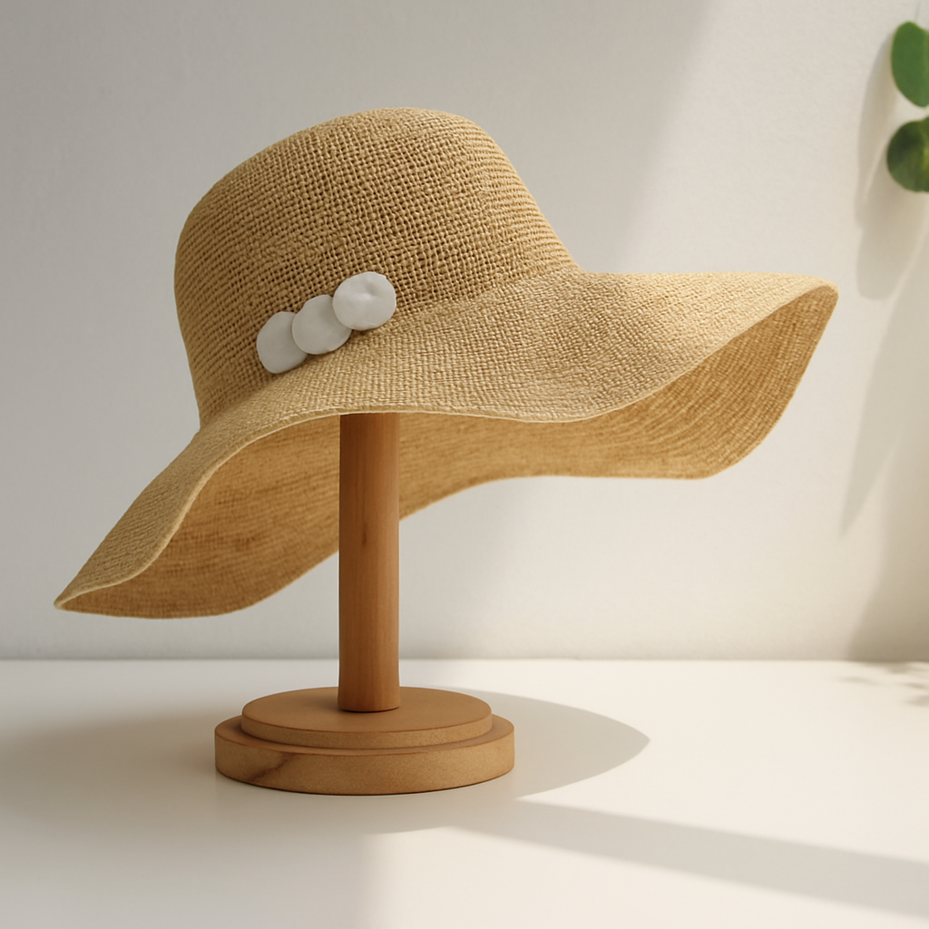 Foldable Raffia Sun Hat