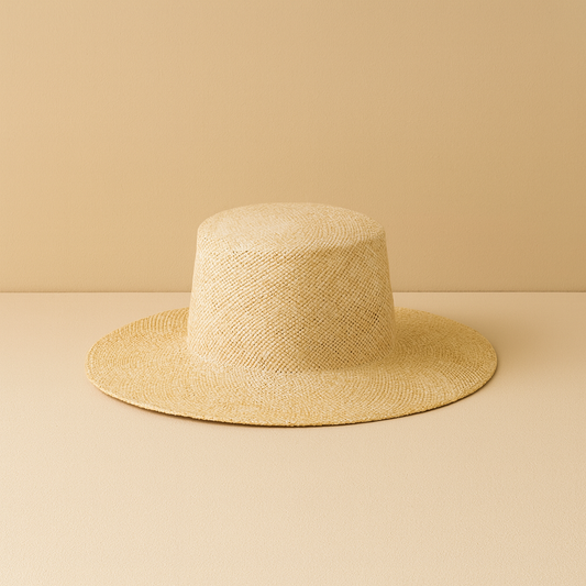 Structured Bao Straw Hat
