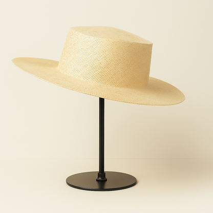 Structured Bao Straw Hat