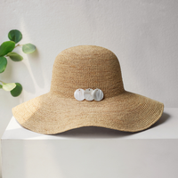 Natural color (wide brim 10 cm)