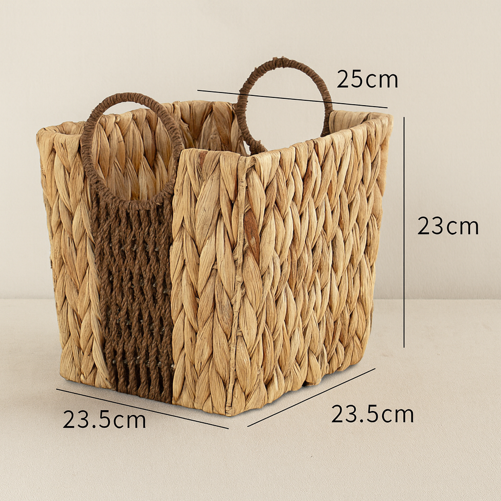Water Hyacinth Lidded Basket – Solmerea
