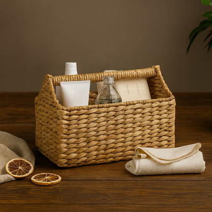 Handwoven Water Hyacinth Basket – Solmerea