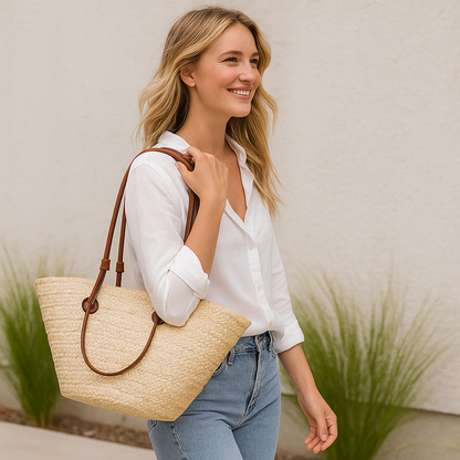 Classic Straw Tote