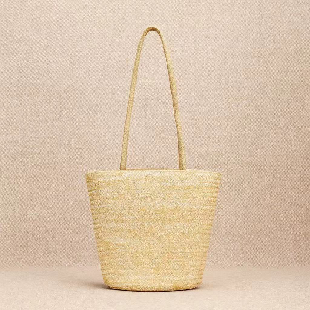 Classic Wheat Straw Tote