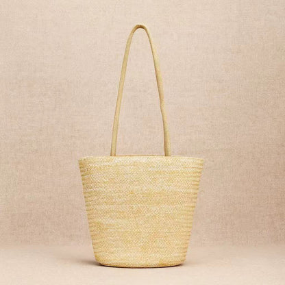 Classic Wheat Straw Tote